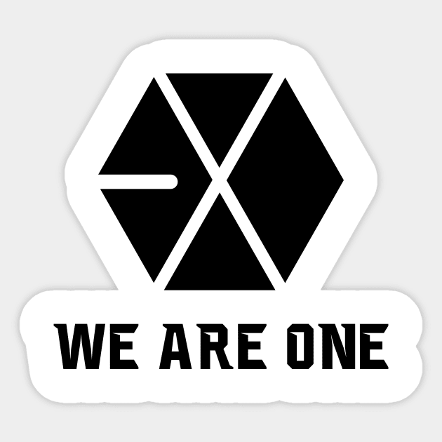 EXO KPOP NICE TSHIRT WE ARE ONE/ Girlfriend gift Sticker by 7D Tshirts